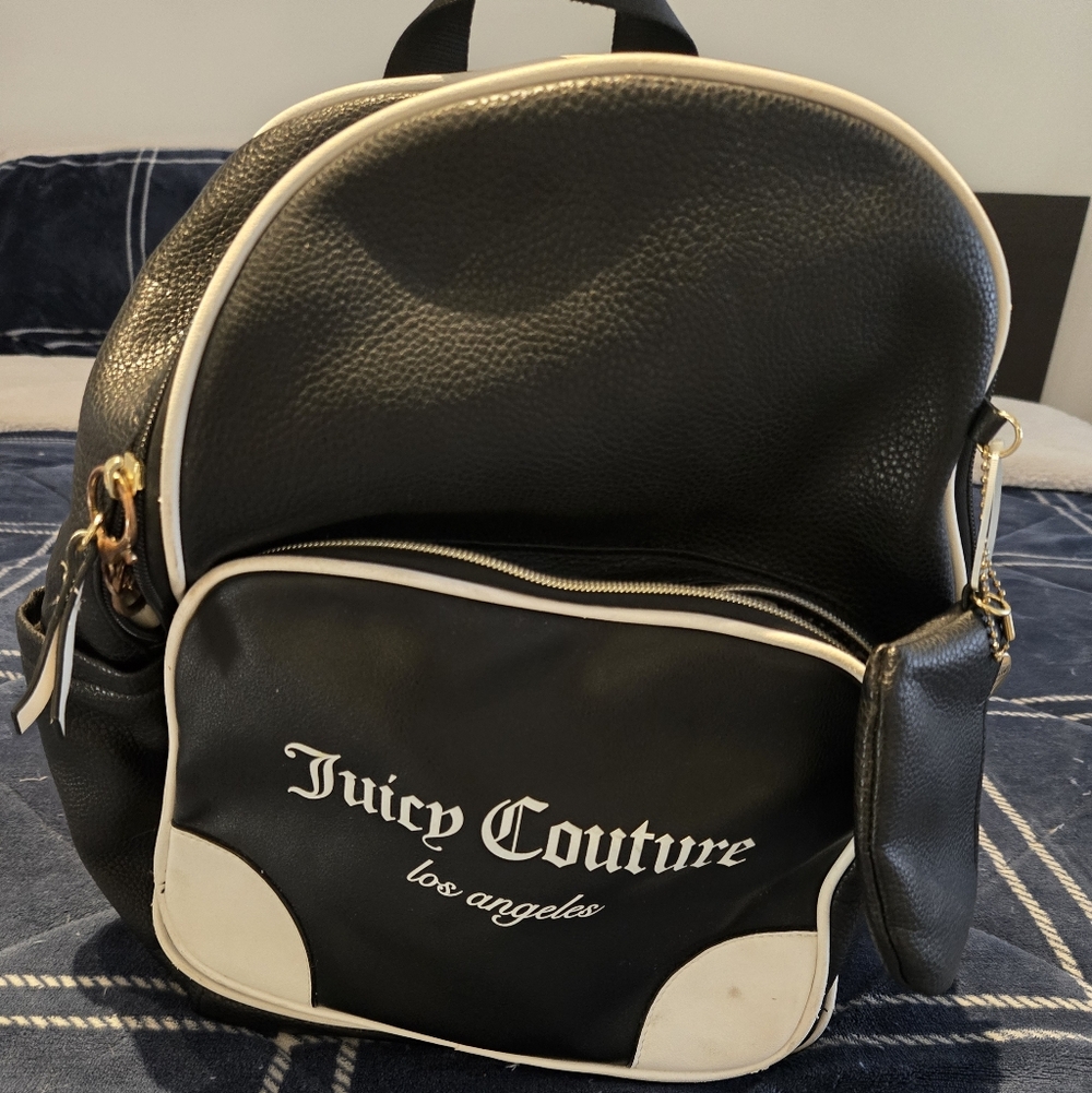 Juicy Couture Black and White Backpack